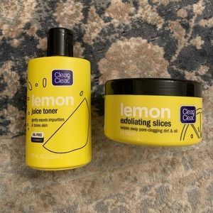 Clean & Clear toner and exfoliant